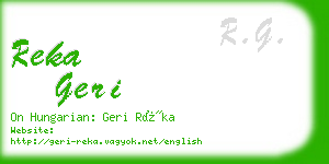 reka geri business card